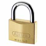 Abus 65 Series 20mm Brass Body Padlock 65/20 484051 - Each