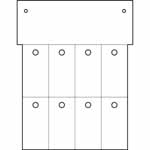 MG-Dog 48204 Dogtag 25 x 50mm with 1 x 5mm Hole Cembre 933680 - Pack 400