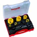 KS2000P Starrett Plumbers BI Metal Hole Saw Kit (19 22 29 38 44 51 & 57mm) 421066 - Each