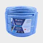8mm x 220m Coil Blue Polypropylene Rope 214893 - Each