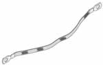 100mm Cable Tray Earth Continuity Connector EB100 (Earth Braid) 303990 - Pack 10