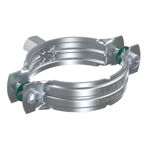Picture of 96mm - 103mm Walraven Unlined Pipe Clamp Dual Bossed M8/M10 Zinc Plated 943476