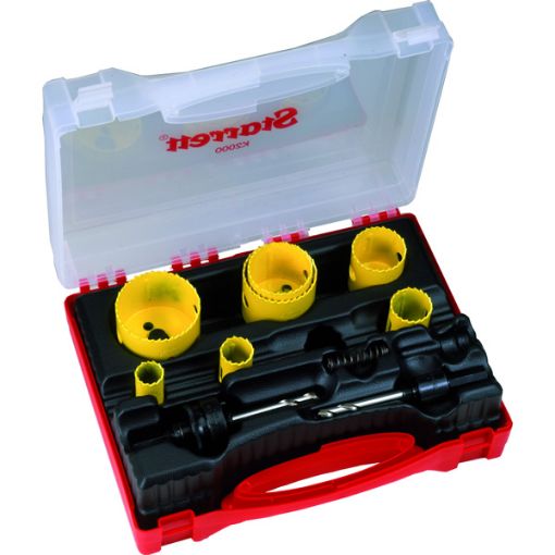 Picture of KS2000P Starrett Plumbers BI Metal Hole Saw Kit (19 22 29 38 44 51 & 57mm) 421066