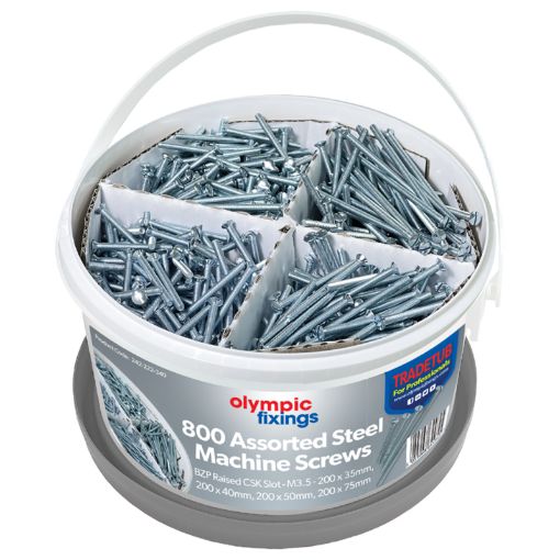 Picture of 800  Machine Screws M3.5 200 x 35mm 200 x 40mm 200 x 50mm 200 x 75mm 242-222-340 971716