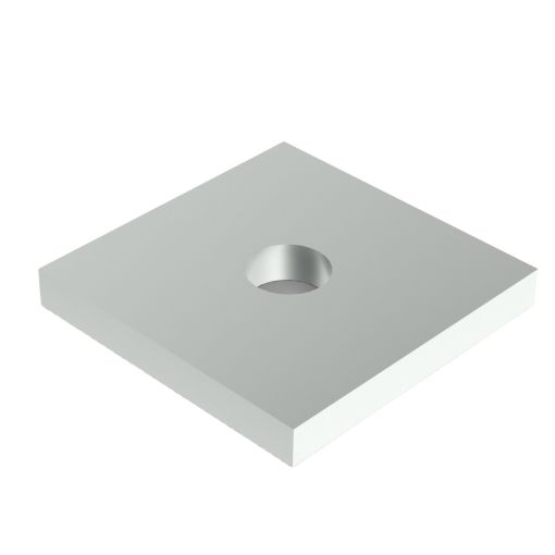 Picture of M10 1 Hole Square Plate Washer (5mm thickness) ZINC FB100ZP 304504