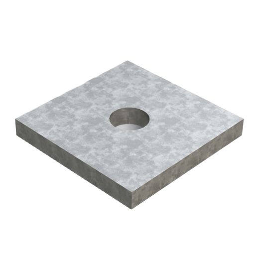Picture of M10 1 Hole Square Plate Washer HOT DIP GALV (5mm thickness) - 973523