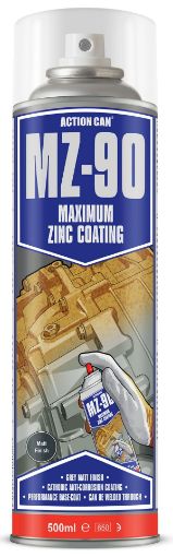 Picture of MZ-90 Action Can 1972 Matt Cold Zinc Galvanising Spray Paint 500ml 476146
