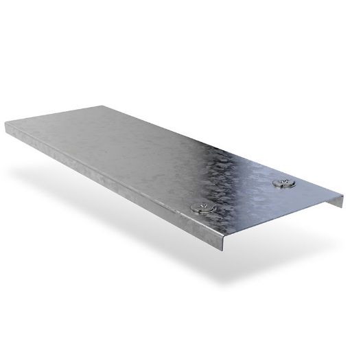 Picture of 100mm x 3m Steel Cable Trunking Lid Only Pre Galv 938073