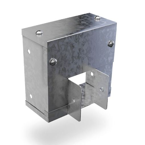 Picture of 75 x 75 - 50 x 50 Steel Cable Trunking Reducer Pre Galv 934140