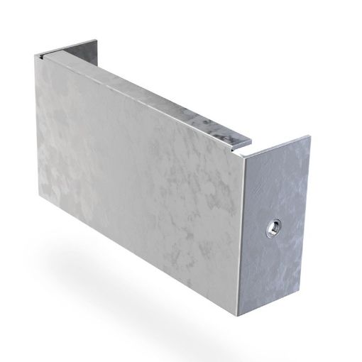 Picture of 75 x 50 Steel Cable Trunking End Cap Pre Galv 938050