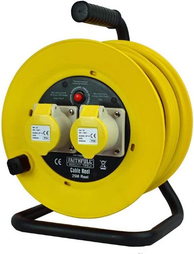 Picture of 25m 110v Extension Reel (Double SKT) PVC Reel/Steel Frame 458004