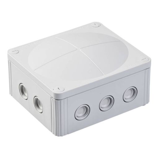 Picture of COMBI 1210/5 White IP66 Junction Box 5 Pole 57 Amp (160 x 140 x 81mm) Wiska 940114