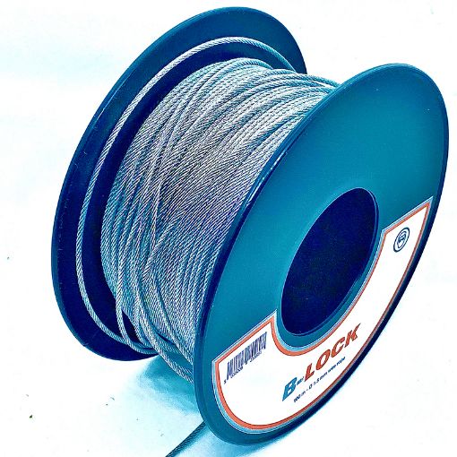 Picture of Gripple B Lock Galv Wire Rope 100m Reel 2.0mm SWL 60KG 963977